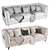 Modway Ingenuity Sofa: Innovative Modern Design 3D model small image 3