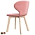 Contemporary Mula Wood Chair: Minimalist Scandinavian Design 3D model small image 3