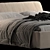 Gamma Night Bed: Stylish, Modern, and Comfortable 3D model small image 2
