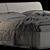Gamma Night Bed: Stylish, Modern, and Comfortable 3D model small image 4