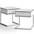 Modern Hudson Nightstand Table 3D model small image 2