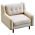 West Elm Crosby Armchair: Comfort Refined 3D model small image 5
