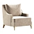 Stylish Rowe Accent Armchair 3D model small image 1