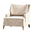 Stylish Rowe Accent Armchair 3D model small image 2