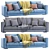 Marac Tango Leather Sofa: Modern, Stylish, and Comfortable 3D model small image 5