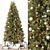 Silver and Green Christmas Tree 3D model small image 1