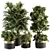 Modern Indoor Plant Set 3D model small image 1