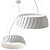 Sleek Megavide Pendant Lamp 3D model small image 1