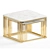 Marble Square Side Table: Modern Elegance 3D model small image 1