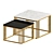 Marble Square Side Table: Modern Elegance 3D model small image 2