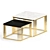 Marble Square Side Table: Modern Elegance 3D model small image 3