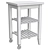 Bekväm Ikea: Stylish Birch Rolling Table 3D model small image 2