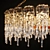 Elegant Ice Plate Chandelier 3D model small image 3