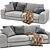 Modern Low Land Sofa - Stylish & Comfortable 3D model small image 2