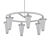 Elegant Russe 32 Chandelier 3D model small image 2