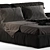 Bonaldo Fluff Open Bed: Modern Design, Spacious Storage 3D model small image 4