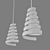 Storm Pendant: Eurosvet 50058/1 - Sleek Silver & White 3D model small image 3