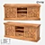 LoftDesigne 486 Wood Chest of Drawers 3D model small image 1