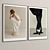 Plaster Two Photo Frame Set - Interior Art 3D model small image 4