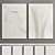 Plaster Duo Frame: Elegant Interior Decor 3D model small image 1