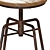 Rustic Rotating Bar Stools 3D model small image 4