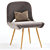 Elegant Bliss Chair: Modern Design 3D model small image 1