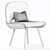 Elegant Bliss Chair: Modern Design 3D model small image 6