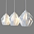 OM Pendant Lamp Eurosvet 50137/3 Moire - Sleek and Modern Lighting 3D model small image 2