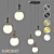 Bubble Glass Pendant Lamp by Eurosvet 3D model small image 1