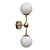 Stylish Duo Brass & Milk Bra 3D model small image 1