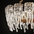 Frosted Spring Ice Chandelier 3D model small image 1