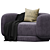 Elegant Duo: MAJOR TOM Sofa 3D model small image 3