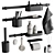 Modern Bathroom Accessories Set 3D model small image 1