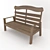 2021 Bench: Modern Design, Premium Quality 3D model small image 2