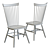 Crate & Barrel Marlow II Dining Chair - Elegant Wood Design 3D model small image 6