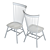 Crate & Barrel Marlow II Dining Chair - Elegant Wood Design 3D model small image 7
