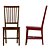 Stylish Village Wood Dining Chair 3D model small image 5