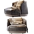 Brioni Outdoor Armchair: Stylish and Comfortable 3D model small image 2