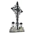 Gothic Cemetery Cross 3D model small image 2