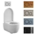 Geberit iCon Wall-Mounted Toilet: Sleek Design & Efficient Flushing 3D model small image 2