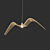 Elegant Bird-themed Pendant Lamp 3D model small image 1