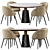 Elegant Eichholtz Chloe & Genova Dining Table 3D model small image 2