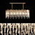 Elegant Ice Plates Chandelier 3D model small image 1