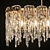 Elegant Ice Plates Chandelier 3D model small image 2