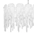 Elegant Ice Plates Chandelier 3D model small image 12