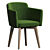Elegant Wien Dining Chair 3D model small image 1