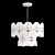 Elegant Chandelier with Marble Plates 3D model small image 2