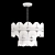 Elegant Chandelier with Marble Plates 3D model small image 5