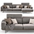 Modern Corner Sofa: Egoitaliano Gloria 3D model small image 2