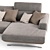 Modern Corner Sofa: Egoitaliano Gloria 3D model small image 4